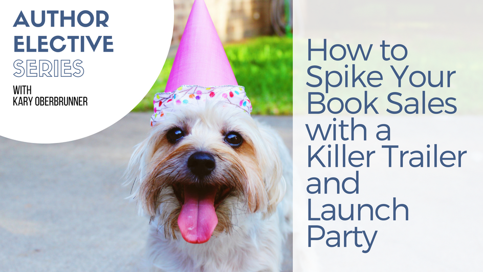 How to spike your sales with a book launch party and a book trailer