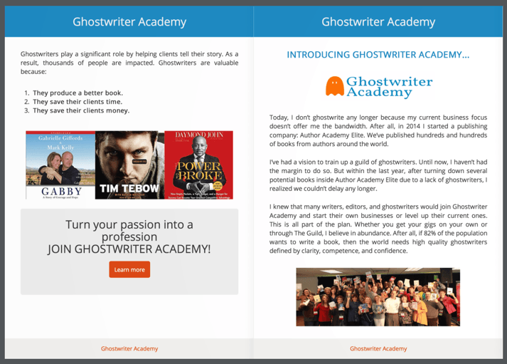 Ghostwriter Academy Flip Book