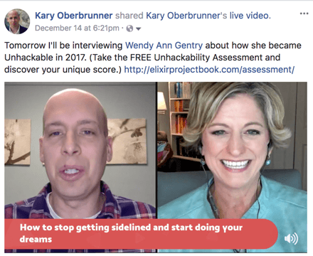 Wendy Gentry Kary Oberbrunner Elixir Project -- achieve your goals